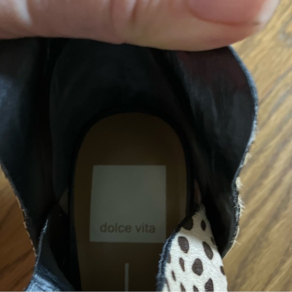 Dolce Vita Sonni Ankle Bootie Cheetah Leopard Print Calf Skin Hair Size 6 - Picture 8 of 9